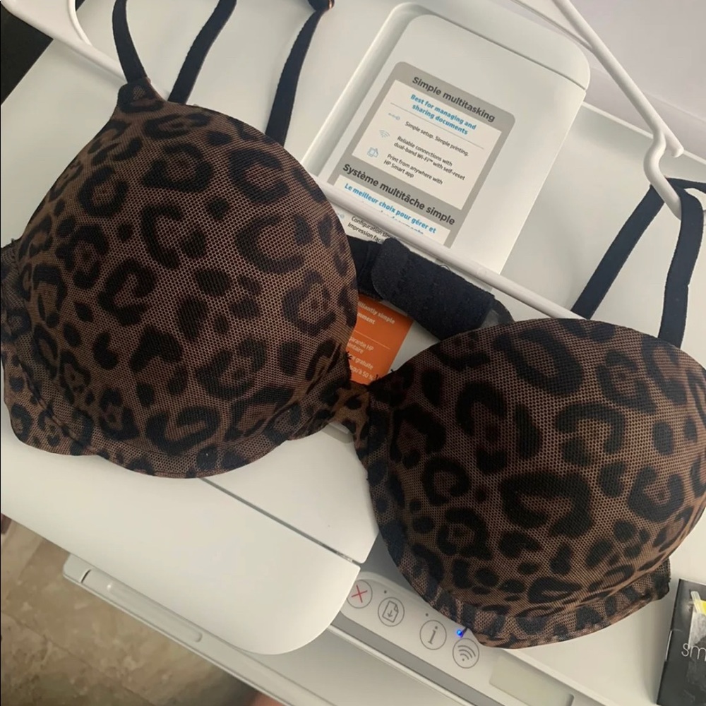 Leopard print bra